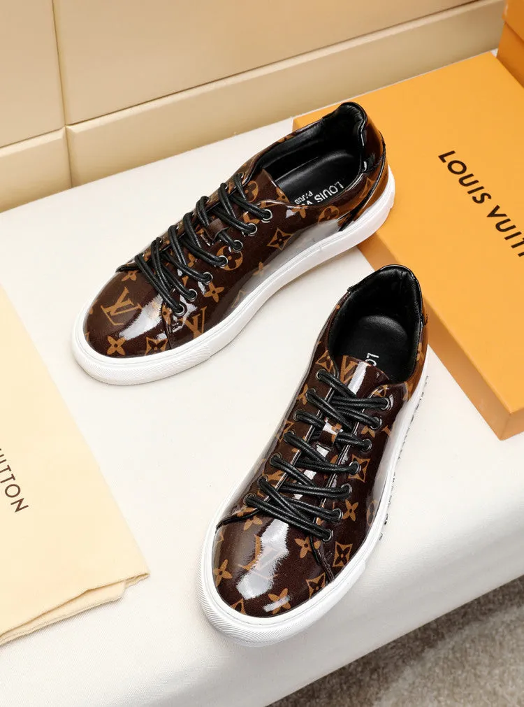 PT - LUV Low BLnogram Brown Breathable Sneaker