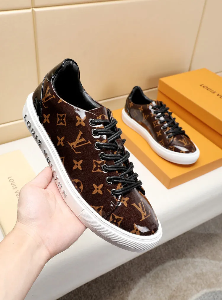 PT - LUV Low BLnogram Brown Breathable Sneaker