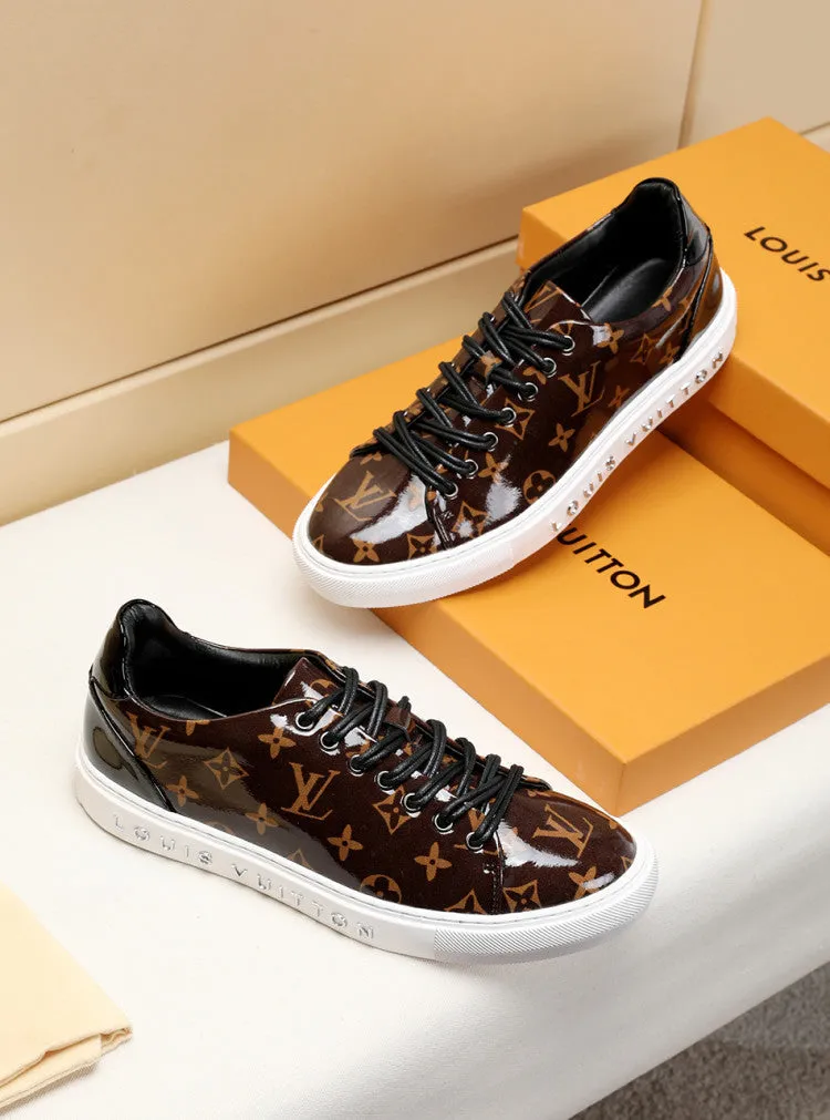PT - LUV Low BLnogram Brown Breathable Sneaker
