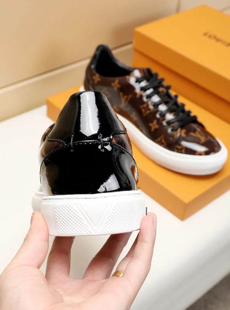 PT - LUV Low BLnogram Brown Breathable Sneaker