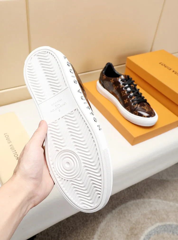 PT - LUV Low BLnogram Brown Breathable Sneaker