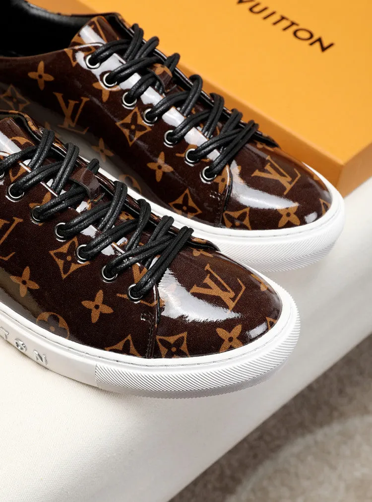 PT - LUV Low BLnogram Brown Breathable Sneaker