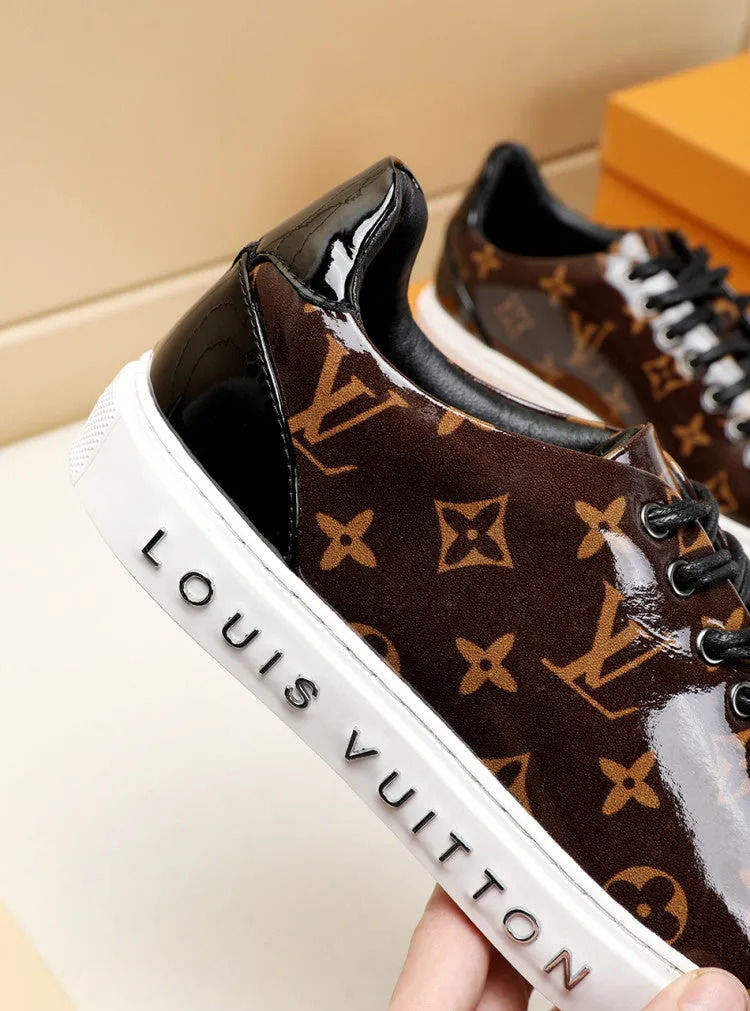 PT - LUV Low BLnogram Brown Breathable Sneaker