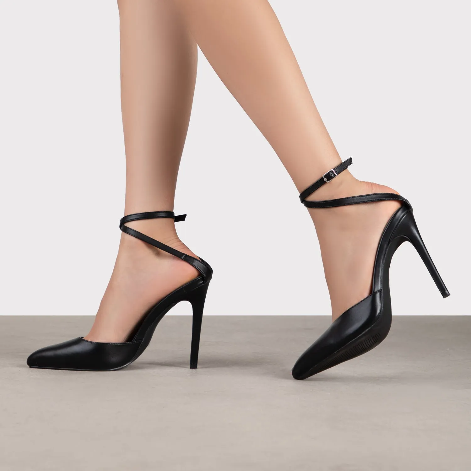 RAID Janiette Heeled Sandals in Black