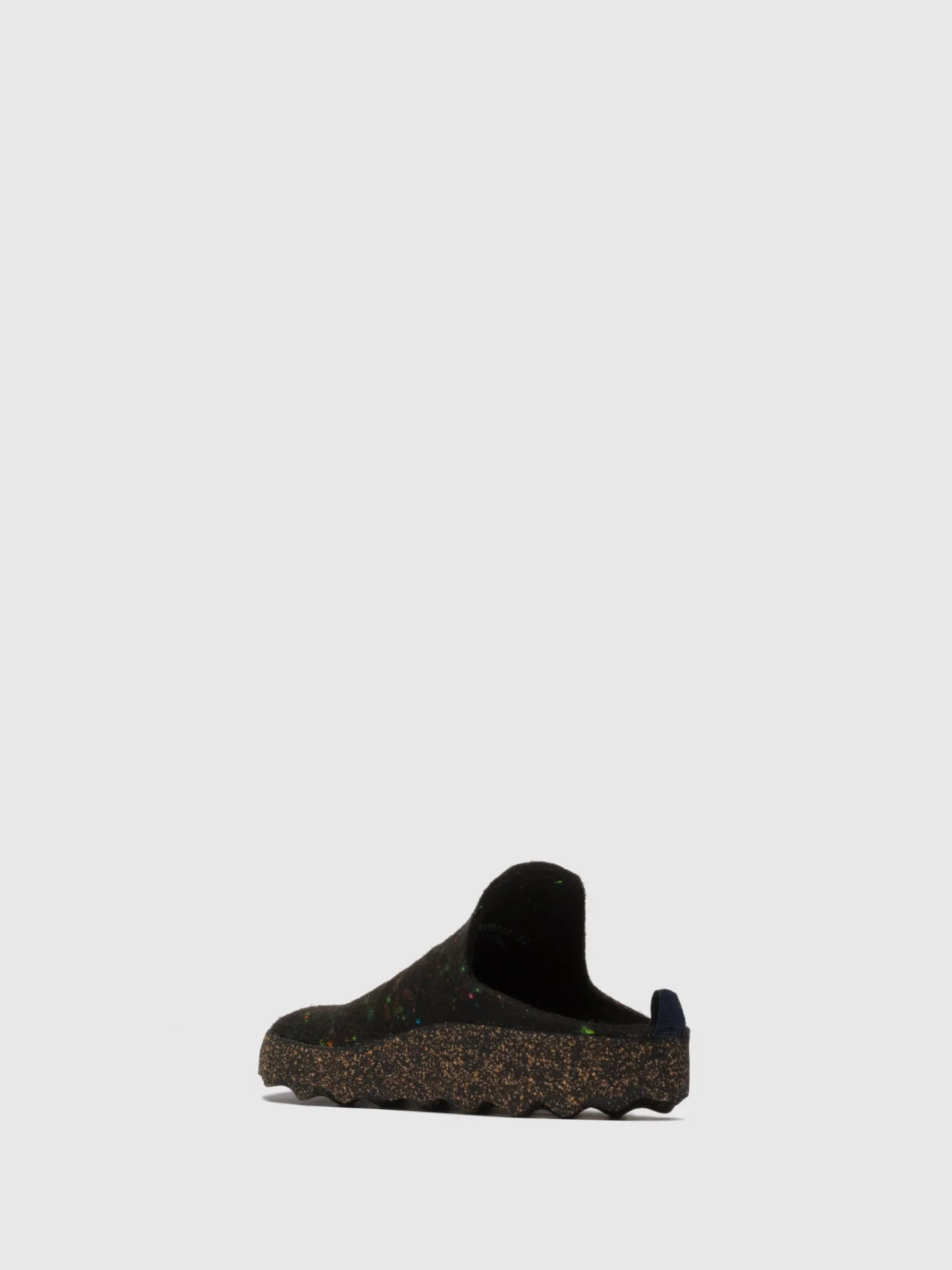 Round Toe Mules COME Black Multicolor