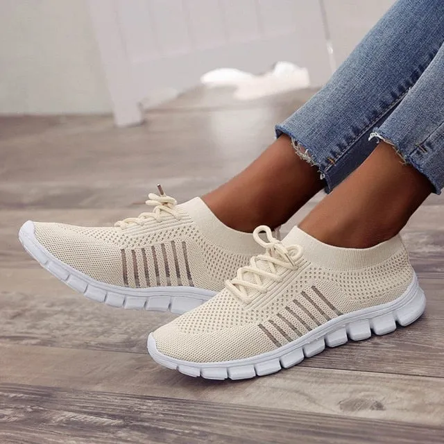SAGACE Women Girl Summer Spring Causal Pink Breathable Sneakers