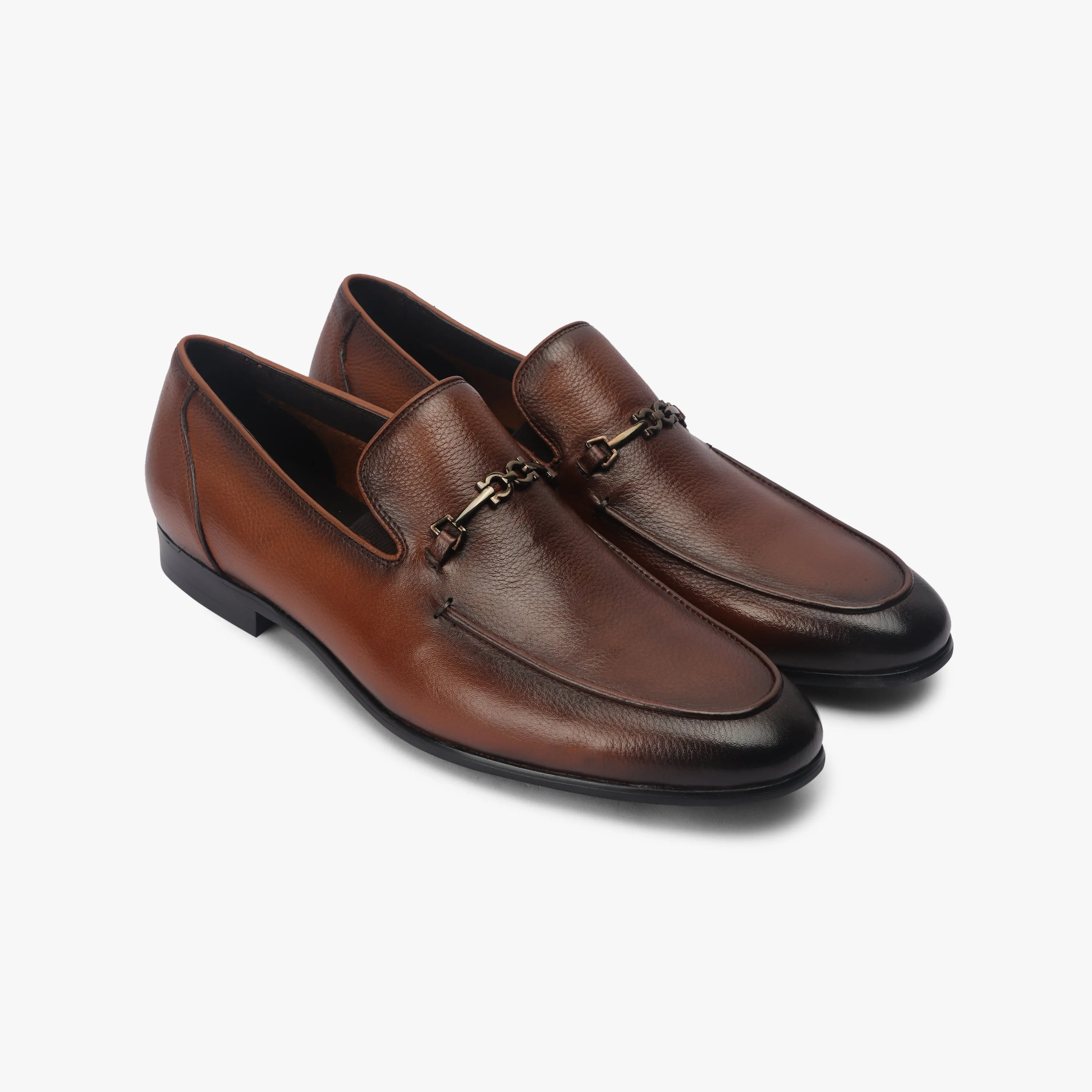 Sheep Leather Moccasins with Metal Bit