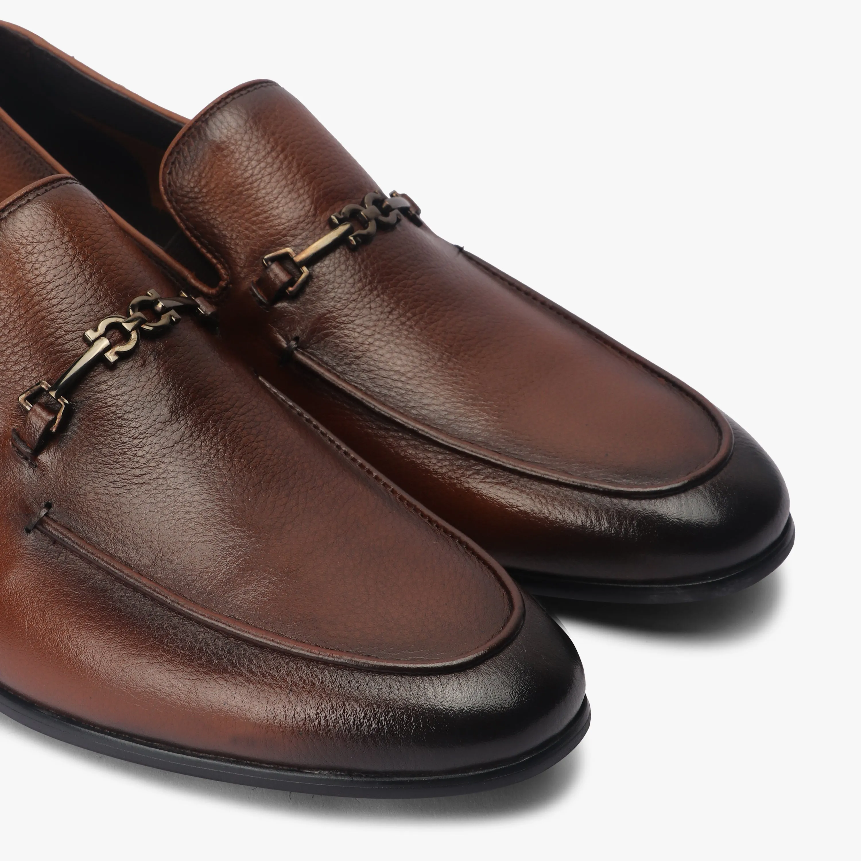 Sheep Leather Moccasins with Metal Bit