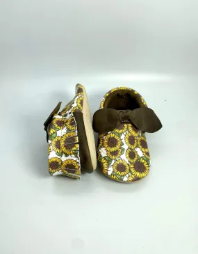 Sunflower Tie Bow Mocc