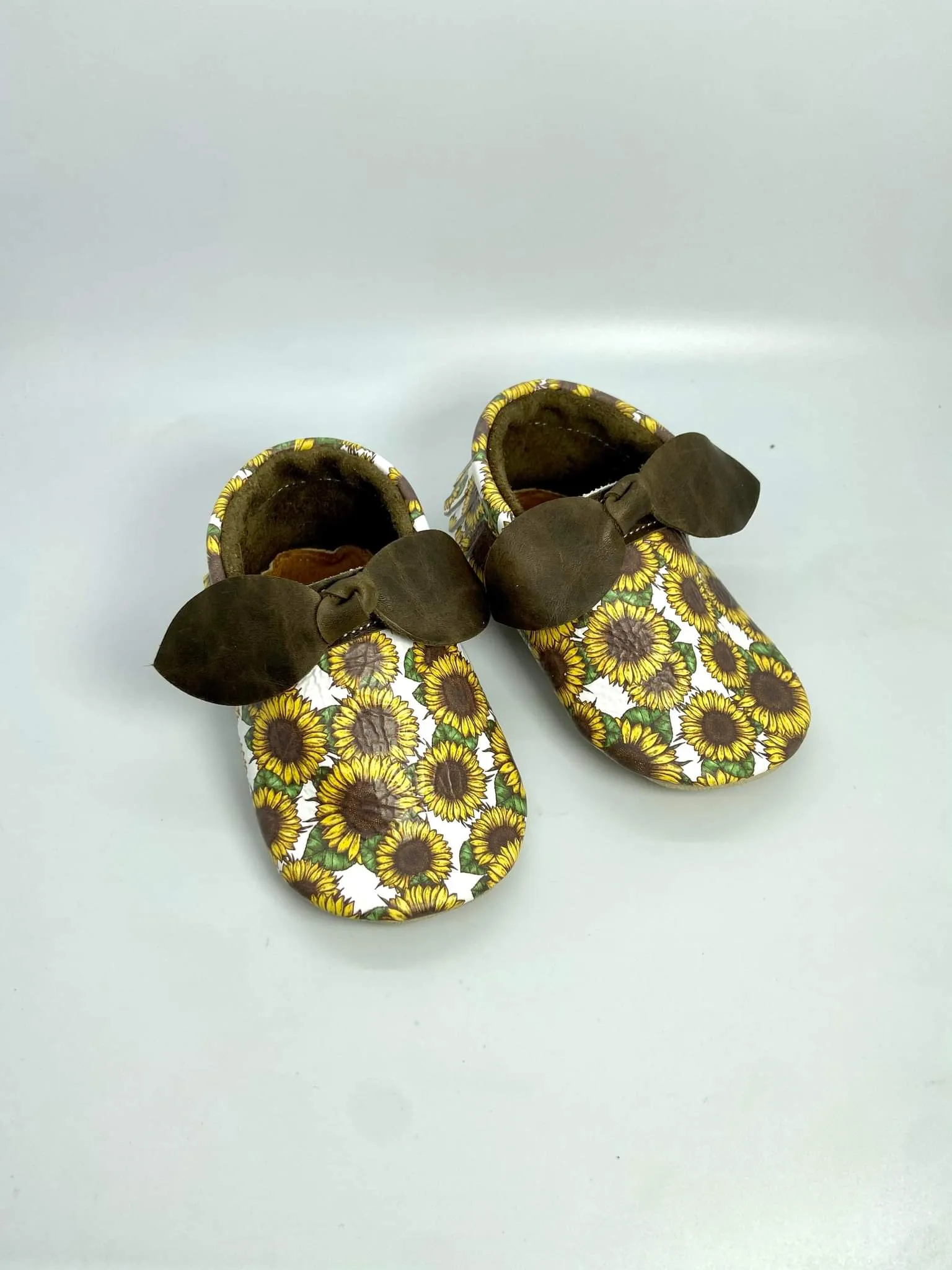 Sunflower Tie Bow Mocc