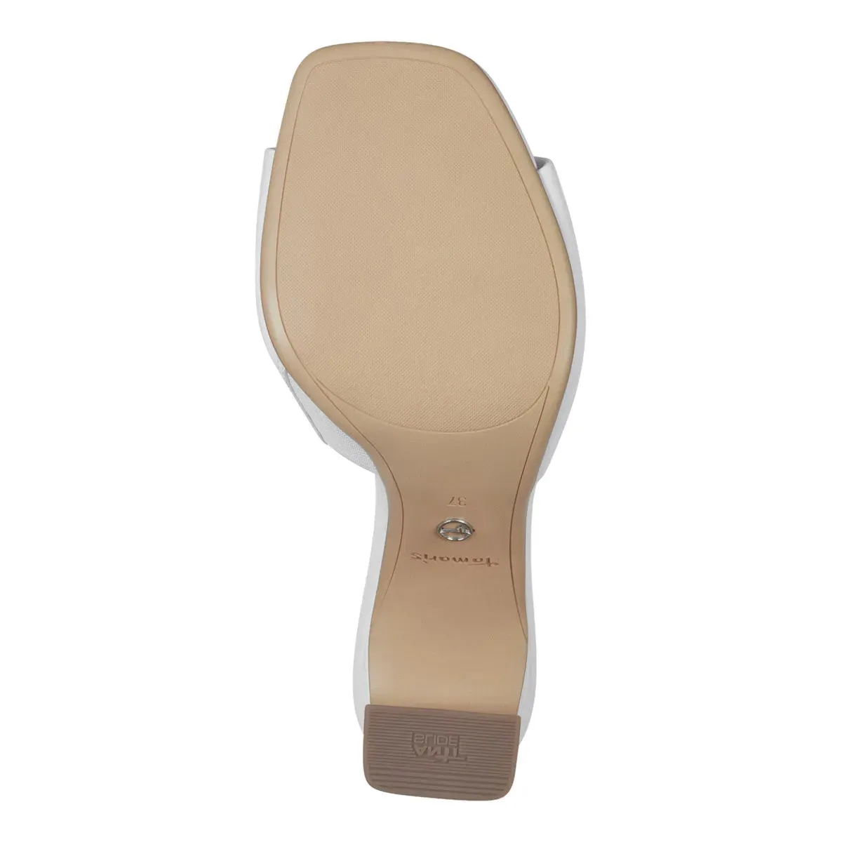 Trendy Heeled Sandal Mules with Open Toe in White