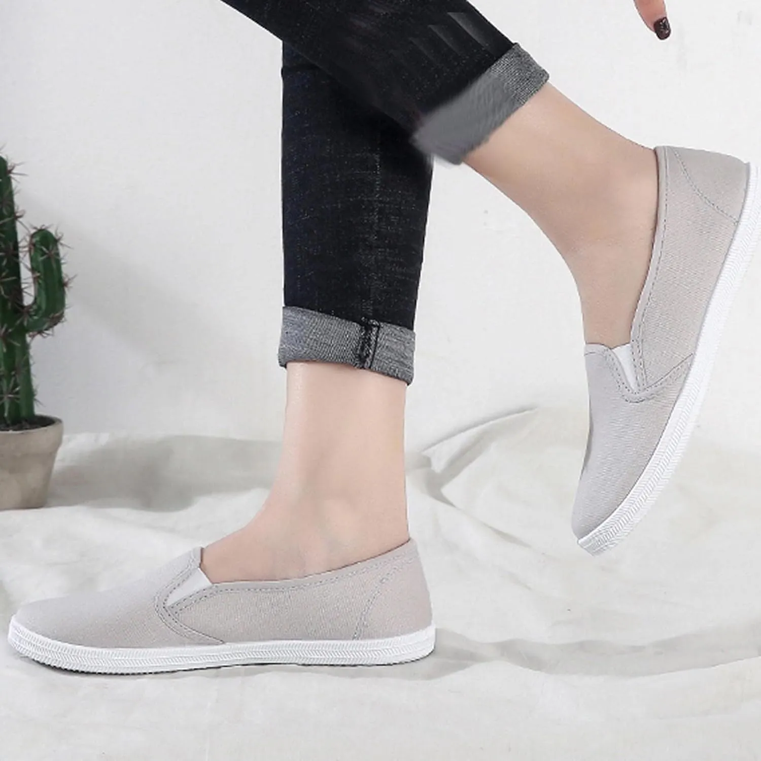 Women Orthopedic Sneakers Platform Wedge Sneakers Loafers Walking Shoes Slip On Breathable Lightweight Fashion Sneakers