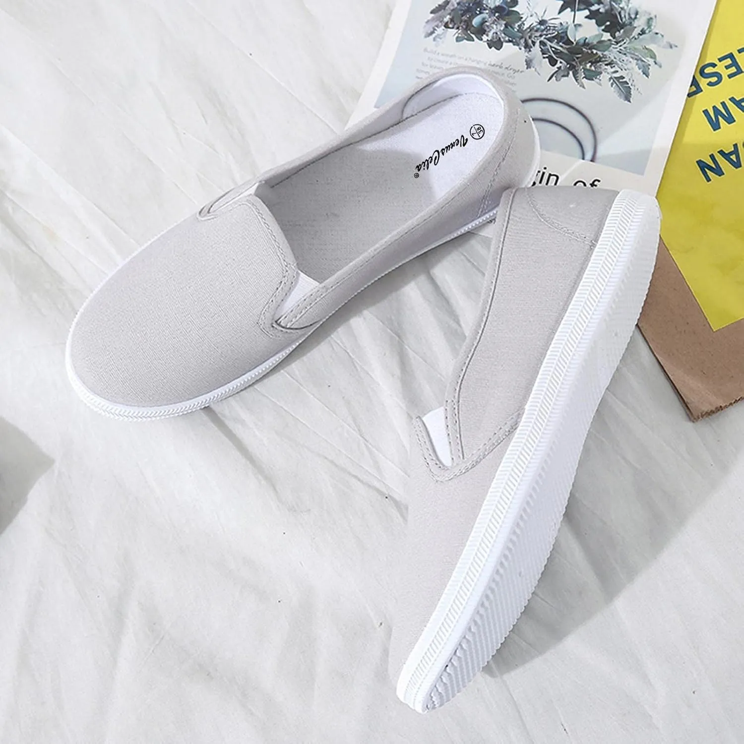 Women Orthopedic Sneakers Platform Wedge Sneakers Loafers Walking Shoes Slip On Breathable Lightweight Fashion Sneakers