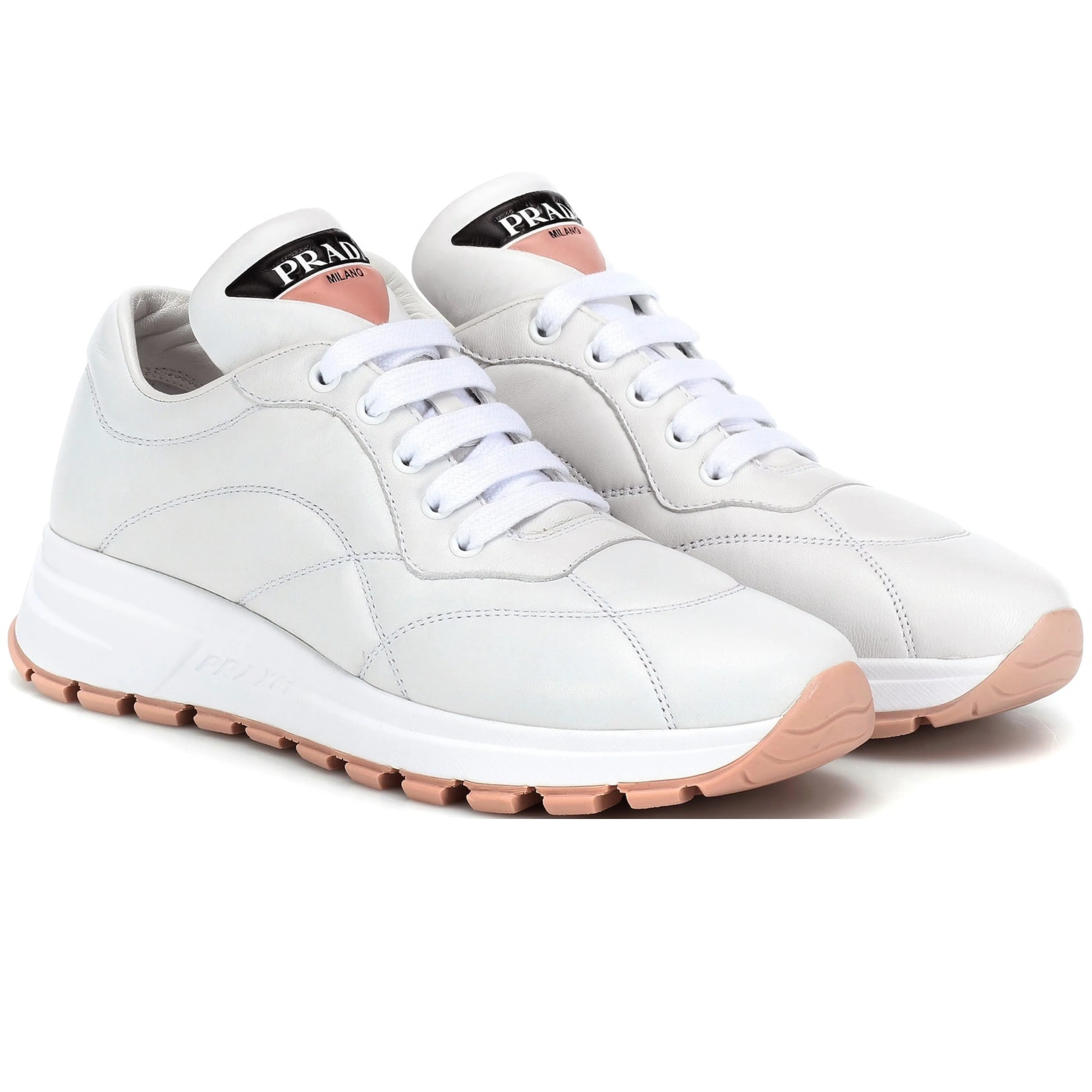 Women's Prada White Prax Runners