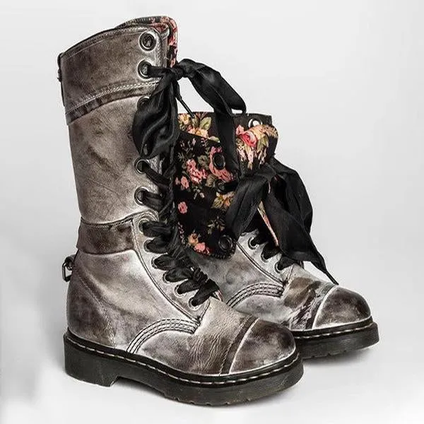 Women's Vintage Flower Mid-Cut Rider Boots 56204304S