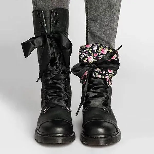 Women's Vintage Flower Mid-Cut Rider Boots 56204304S