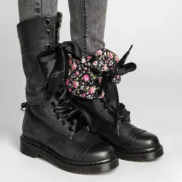 Women's Vintage Flower Mid-Cut Rider Boots 56204304S