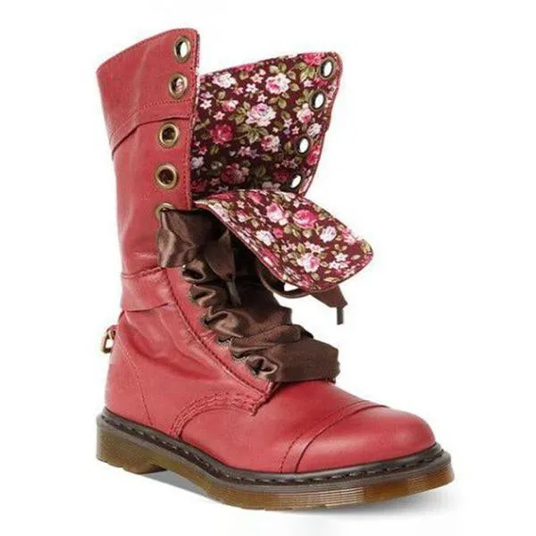 Women's Vintage Flower Mid-Cut Rider Boots 56204304S