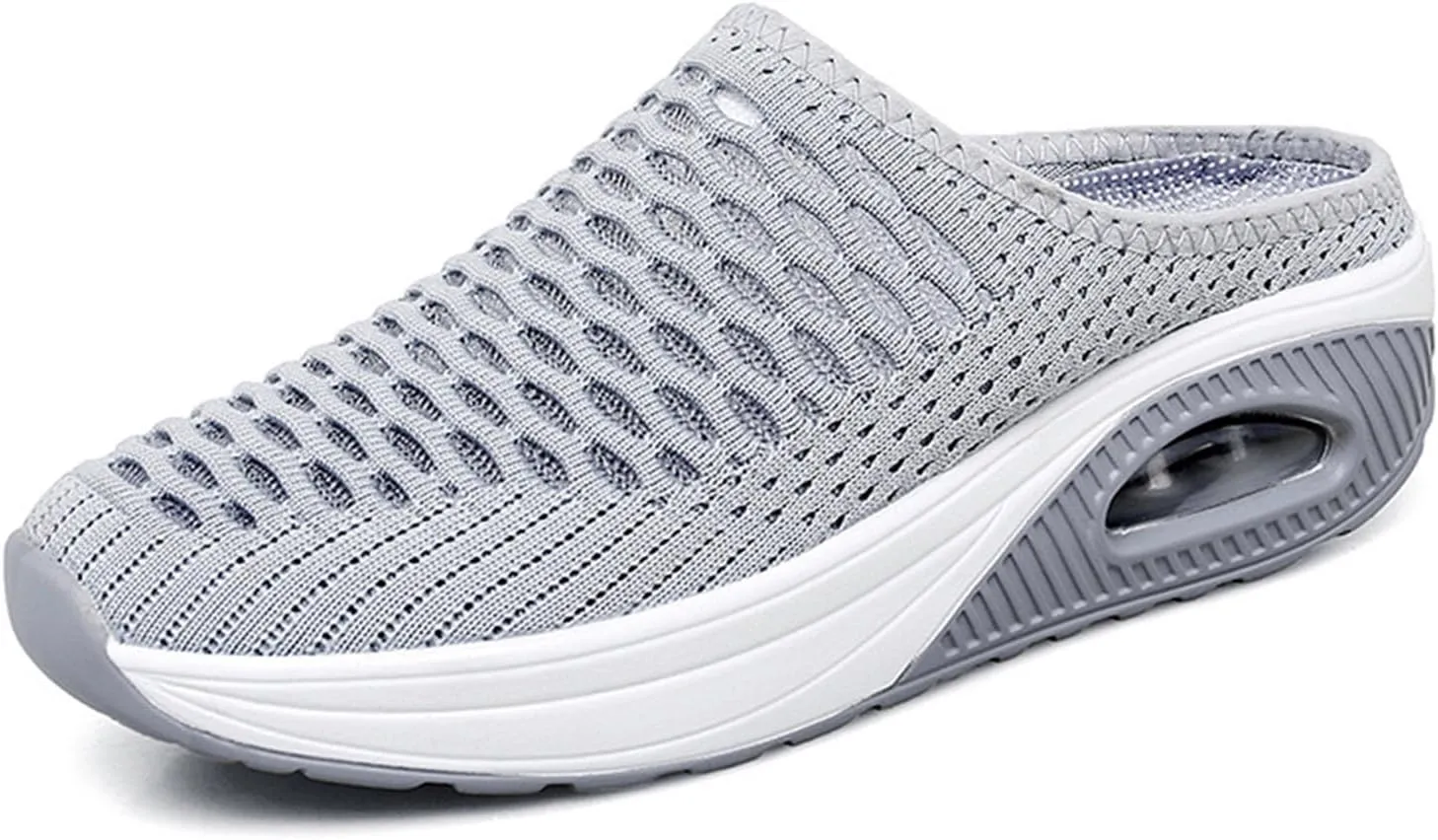 ZWRXW Women's Mule Shoes with Arch Support Breathable Mesh Arch-Support Orthopedic Diabetic Shoe Comfortable Slip On Clogs and Mules Diabetic Slippers Plantar Fasciitis Sandals Wedge Casual Shoes